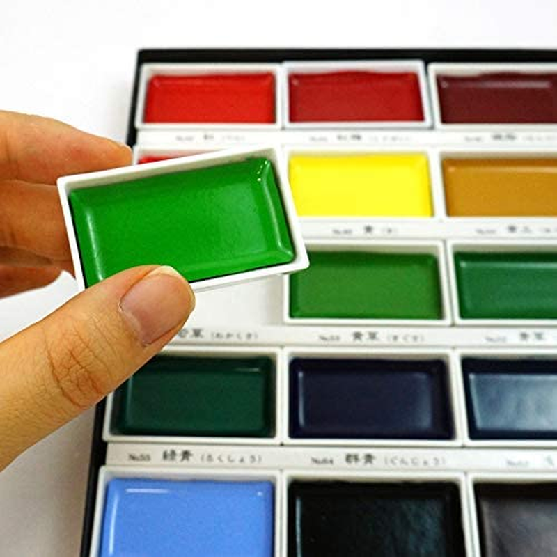Kuretake Gansai Tambi 18 Colours Watercolor Paint Set image number 2