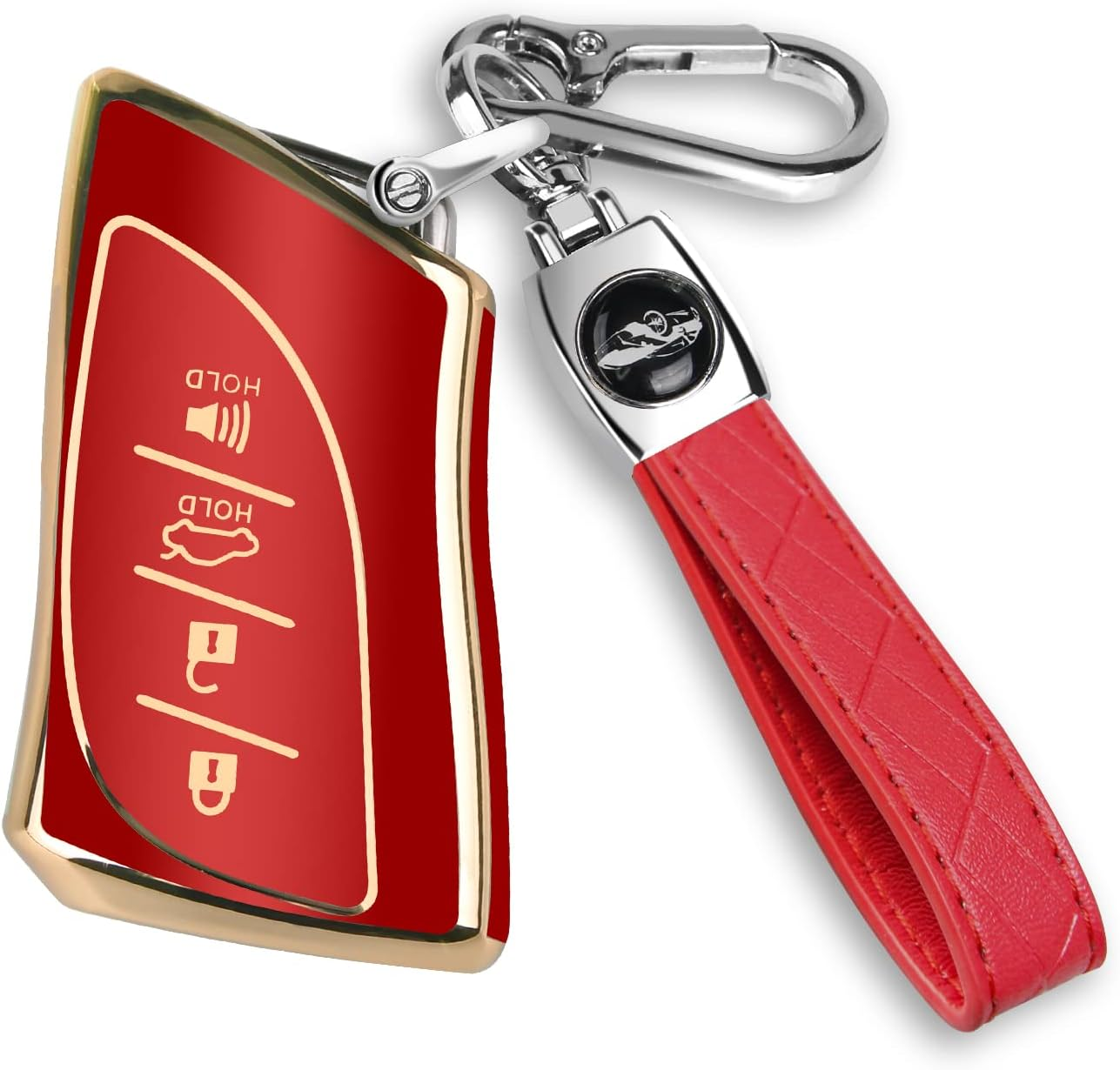 MILD EAST for Lexus Key Fob Cover Fit for 4 Buttons TPU Full Cover for Lexus ES350 Es300H UX200 LS500 LS500H LC500 Lc500H - Green image number 4