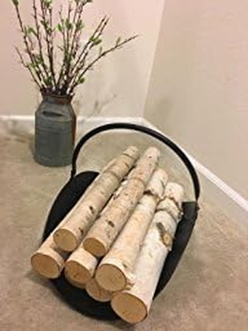 Rocky Mountain Goods Firewood Basket Holder Indoor - Decorative Finish Metal Log Holder - Fireplace Wood Rack Is Ideal Size for Indoor Use - Assembly Wrench Included - for Modern or Classic Home image number 5