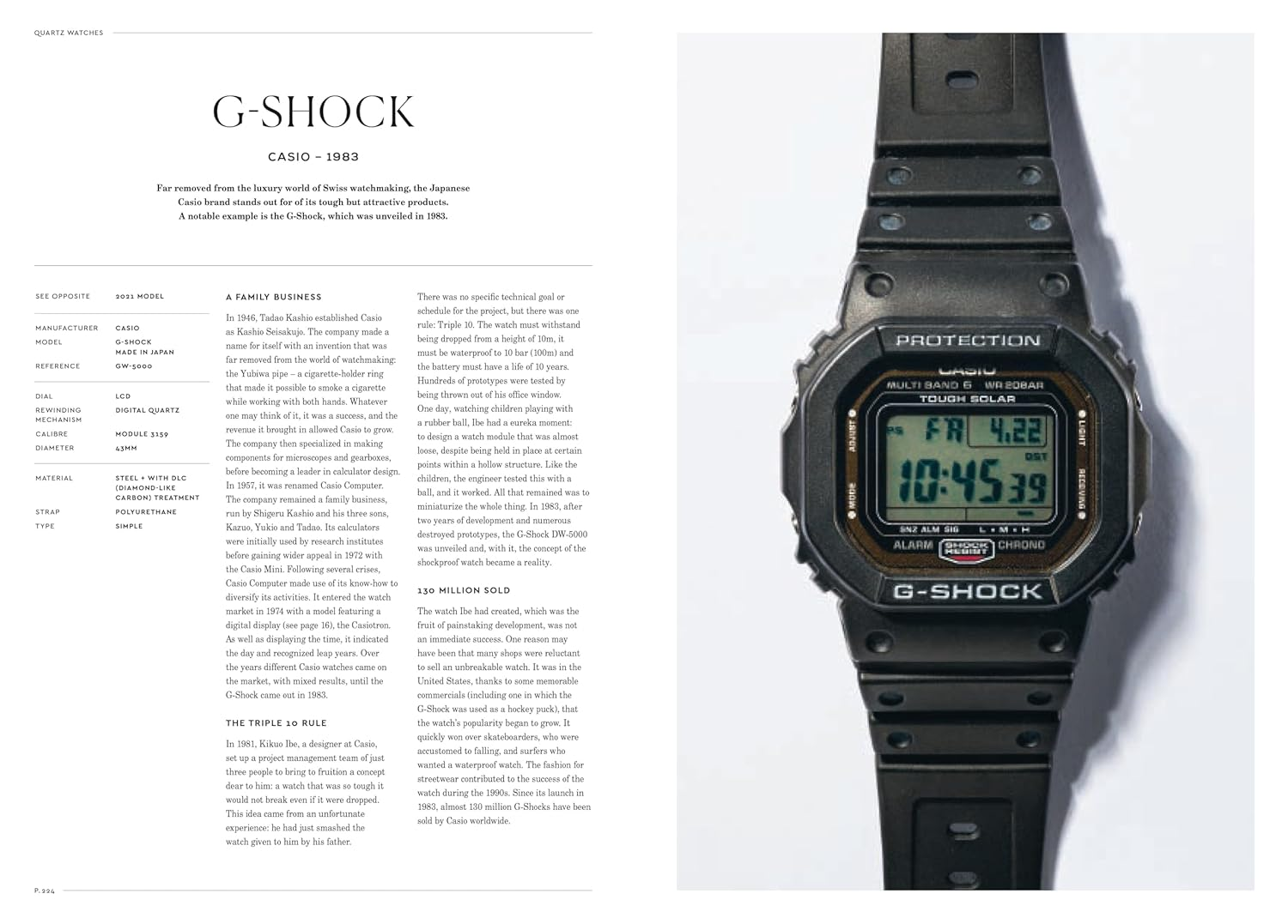 Exceptional Watches: from the Rolex Daytona to the Casio G-Shock, 90 Rare and Collectible Watches Explored image number 2