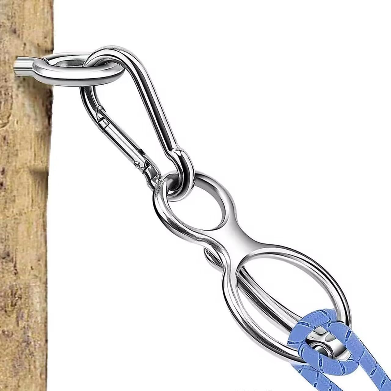 Horse Tie Ring, Heavy Duty Stainless Steel Tie Ring Horse Training Equipment Horse Tack and Supplies with Eye Bolt,Quick Snap,Humane and Safe Tie Way