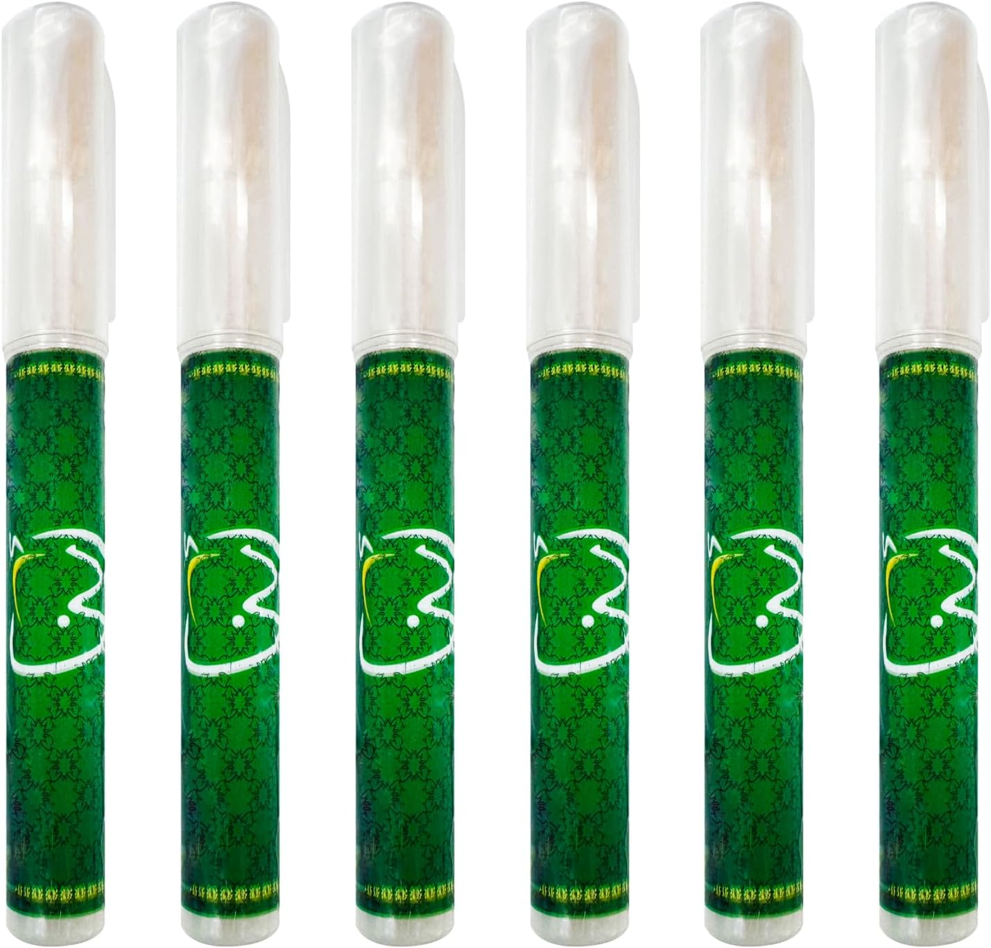 6 Units Vaccum Packed with Holder Oral Hygiene Organic Natural Toothbrush Miswak with Holder(Holder Wiht Natural Toothbrush,Green) image number 3