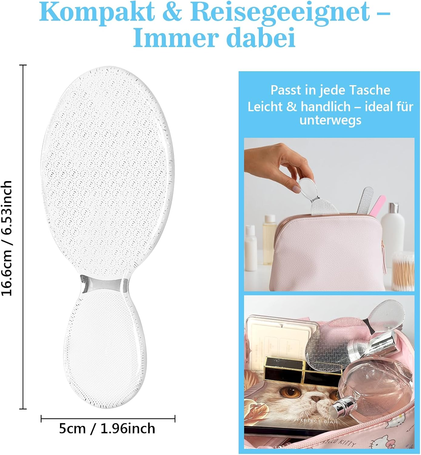 Foot File with Nano Glass - Double-Sided Callus Remover for Feet & Hands, Reusable & Washable, Transparent Callus File for Men & Women - Foot Care Tool against Calluses image number 3