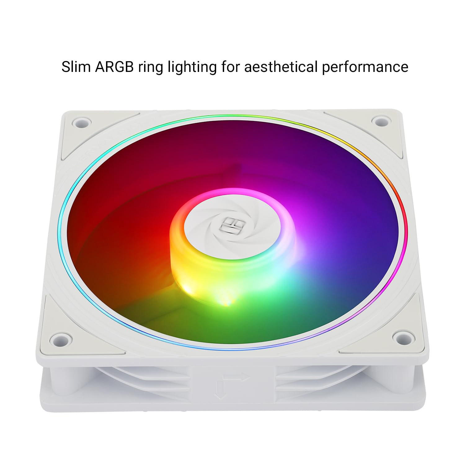 Thermalright TL-S12W-S X3 CPU Fan, 120Mm ARGB Case Cooler Comes with ARGB Lighting Effect,Pc PWM Silent Computer Fan with 1500RPM Speed, White(Tl-S12W-S X3) image number 2