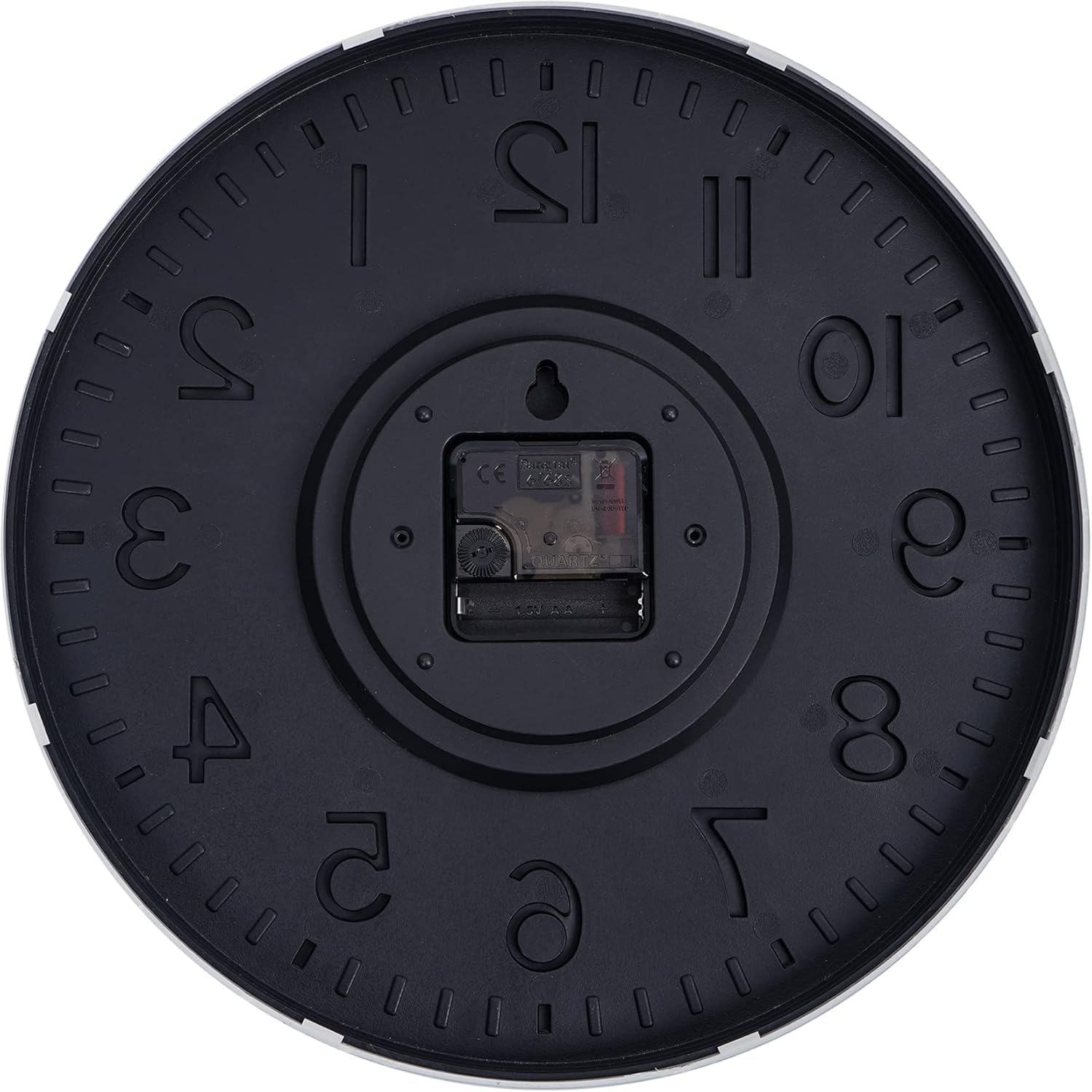 Wall Clock, 12 Inch Silent Non-Ticking Battery Operated round Quartz Modern Wall Clock for Living Room Kitchen Bedroom Home Office School Decor (White) image number 1