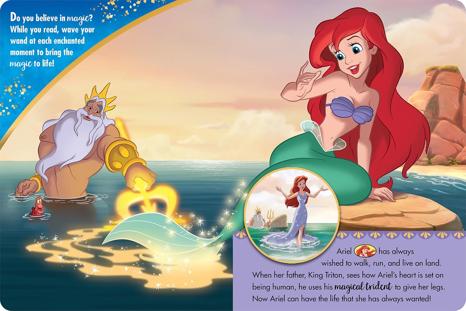 Disney Princess: Magical Moments! Storybook and Magic Wand Sound Book Set image number 2