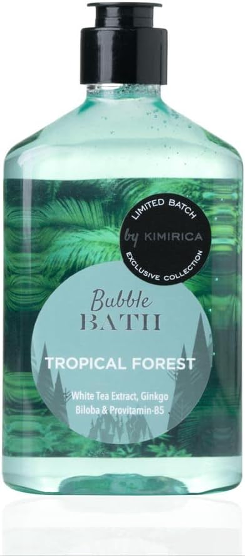 Kimirica Tropical Forest Bubble Bath, 100% Vegan and Paraben Free with Goodness of Ginkgo Biloba & White Tea Extracts, Pro-Vitamin B5, Aloe Vera & Vitamin E | 270 Ml image number 5