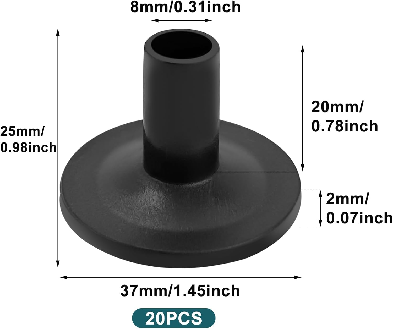 20 Pcs Holder for Decorative Bottle with Light, Bottle Light Base, Fixator for Small Flares, Led Light, DIY, Illuminated Bottles Bracket, Cymbal Replacement Accessories, Cymbal Sleeves for Drums image number 3
