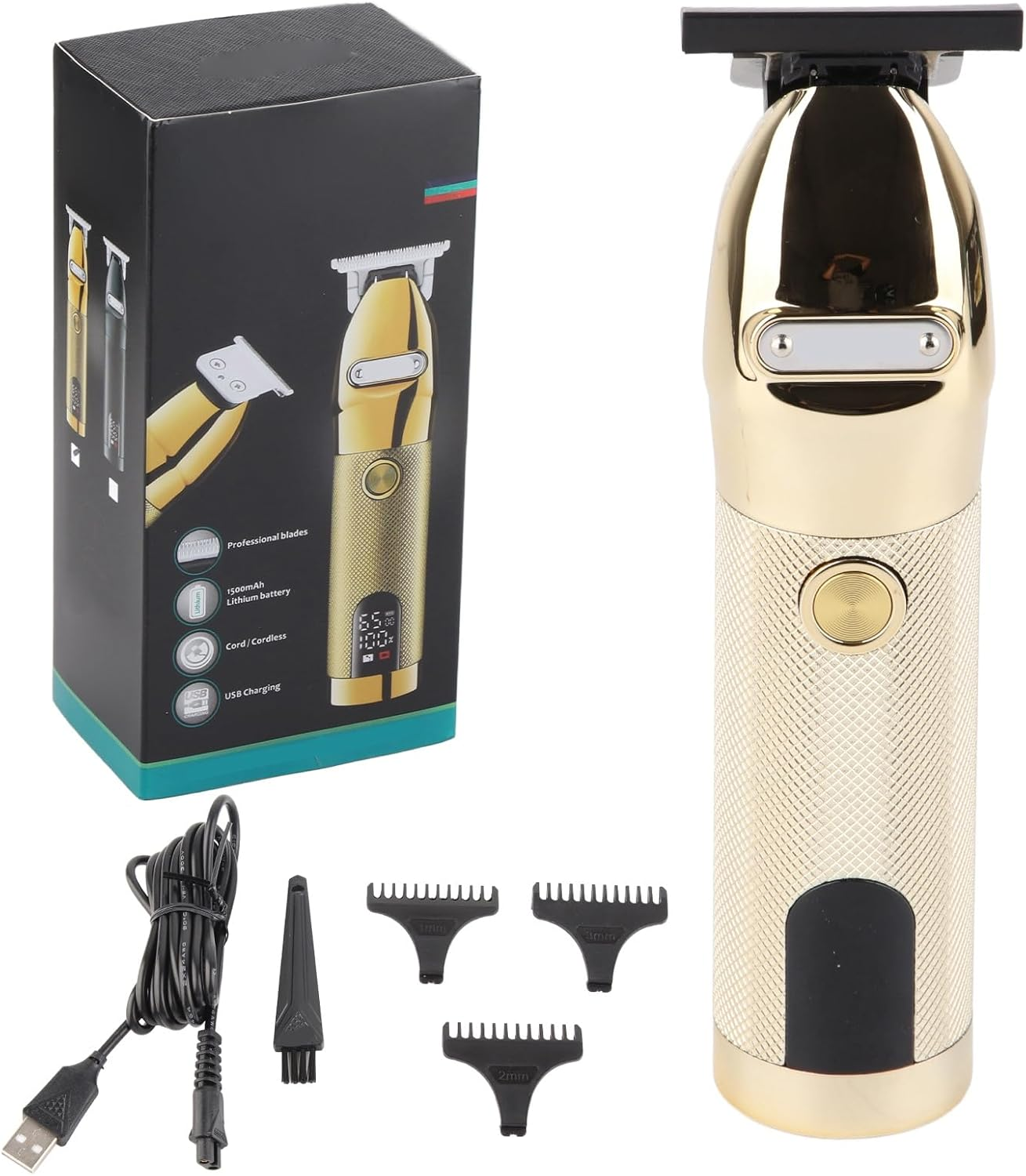 Electric Hair Trimmer, Men'S Hair Trimmer, Durable and Reliable for Professional Beauty Salon Shop Stylists image number 6