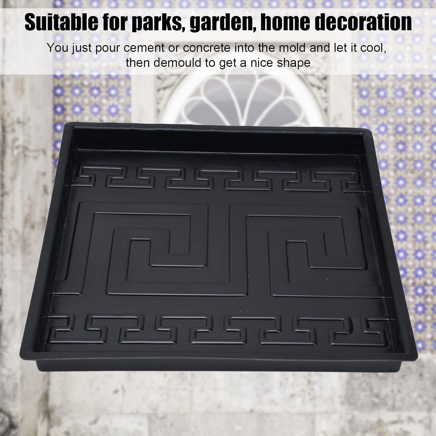 Garden Paving, ABS Floor Path Maker Concrete Paver Stepping Stone Mould Reusable DIY Path Walk Maker for Patio Backyard Garden 12.9 X 12.9 X 1.0In image number 4