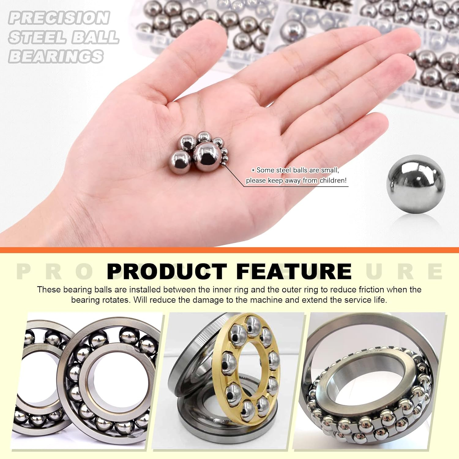 Tanstic 330Pcs 16 Size Metric Precision Steel Bearing Steel Ball Assortment 1Mm 2Mm 2.5Mm 3Mm 3.5Mm 4Mm 4.5Mm 5Mm 5.5Mm 6Mm 7Mm 8Mm 9Mm 10Mm 11Mm 12Mm image number 6