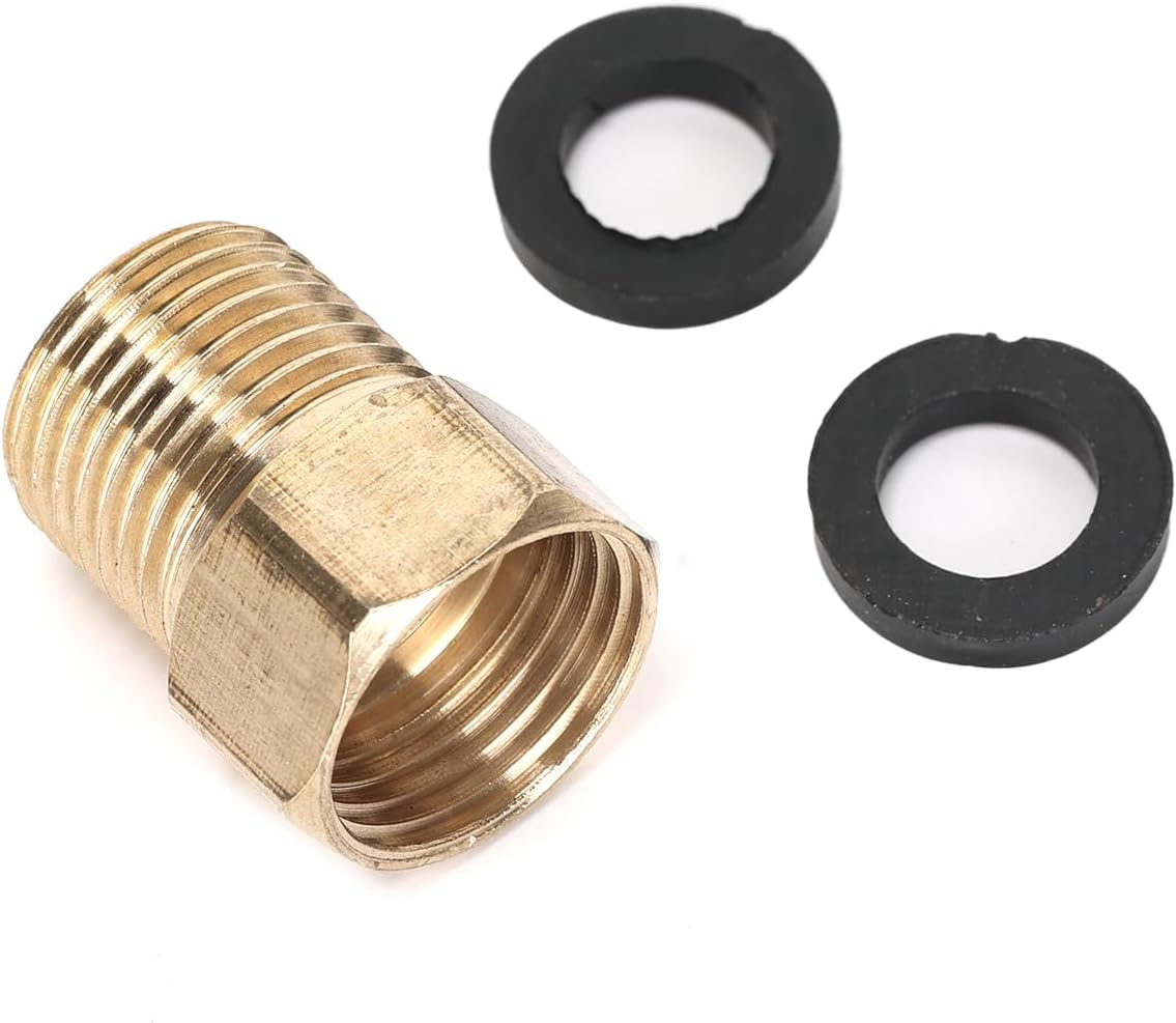 Ruimou 4Pcs Brass Check Valve G Thread (1/2 Inch Female to 1/2 Inch Male) with Washer for Water Heaters Tanks Towers Toilets Intake Systems Backflow Preventer image number 4