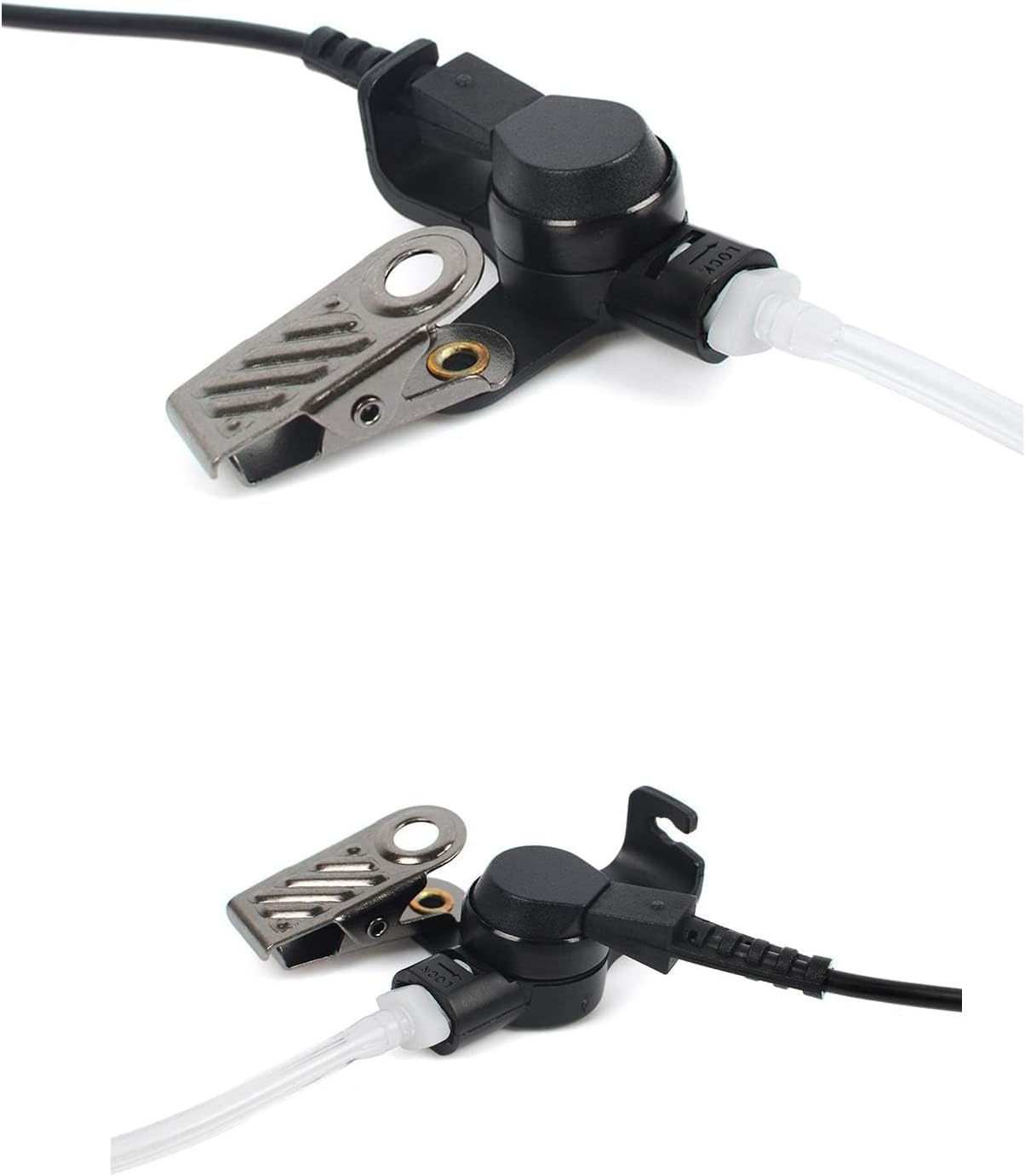 HYS 3.5Mm Police Listen Only Acoustic Tube Earpiece with One Pair Medium Earmolds for Speaker Mics image number 3