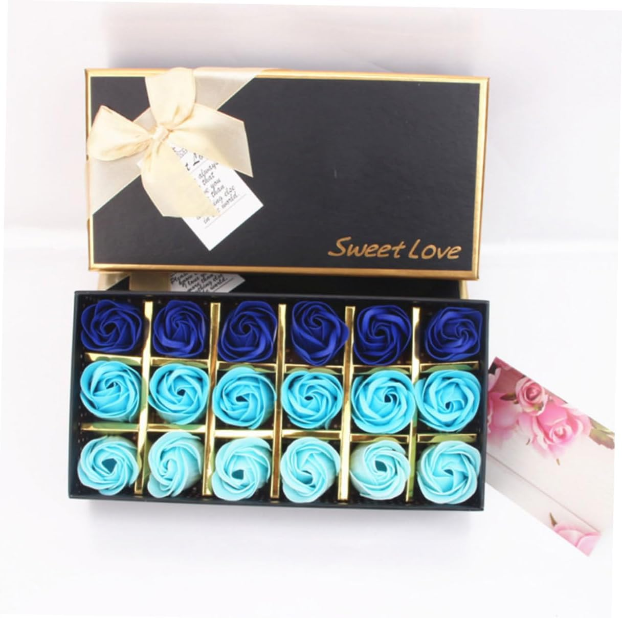 Minkissy 2Boxes Flower Soap Mothers Day Present Box Rose image number 3