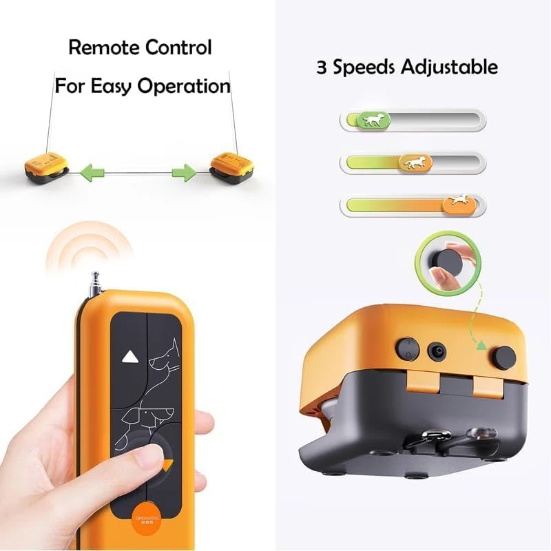 Lure Course Machine for Dogs,Interactive Dog Toys,Pet Chase Toys,Agility Training Equipment for Dogs, Remote-Control Chase Toy - for Dogs - Flag Lure Course image number 3