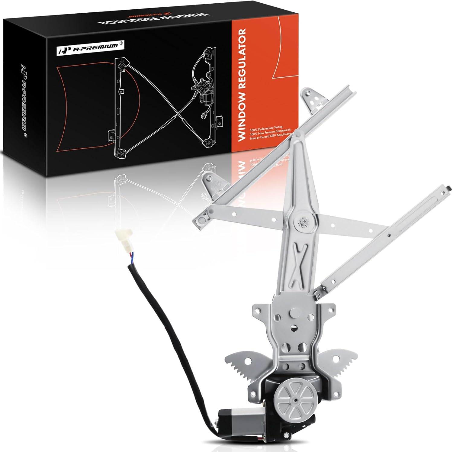 A-Premium Electric Power Window Regulator with Motor Compatible with Toyota Camry 1997-2001 Sedan Rear Right Passenger Side image number 6