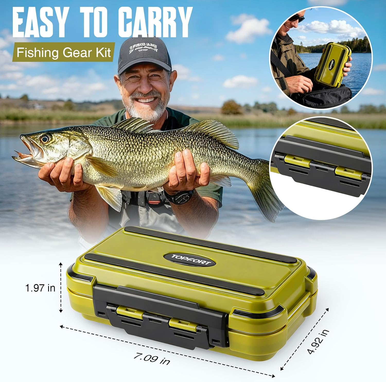 TOPFORT 187/343Pcs Fishing Accessories Kit, Including Jig Hooks, Bullet Bass Casting Sinker Weights, Fishing Swivels Snaps, Sinker Slides, Fishing Set with Tackle Box image number 5