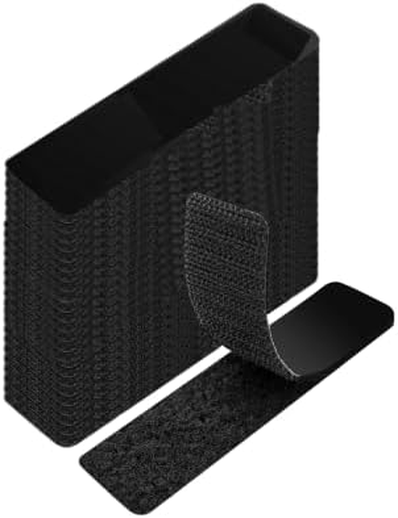 24 Pcs Velcro Tape, Heavy Duty Adhesive Velcro Strips & Dots - Black Sticky Tape for Home, Office, Couch Cushions, Carpets, Pedal Boards & Walls image number 5
