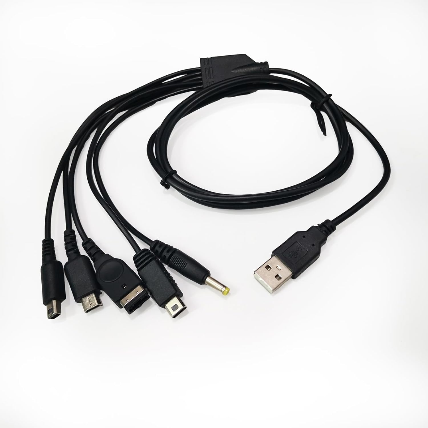 Xolixorium 5 in 1 USB Charger Cable Compatible with Nintendo DS Lite/Wii U/New 3DS(XL/LL) 3DS(XL/LL) 2DS Dsi(Xl/Ll) NDS/GBA Sp(Gameboy Advance SP) PSP 1000 2000 3000 Multi Function Fast Charging Cord