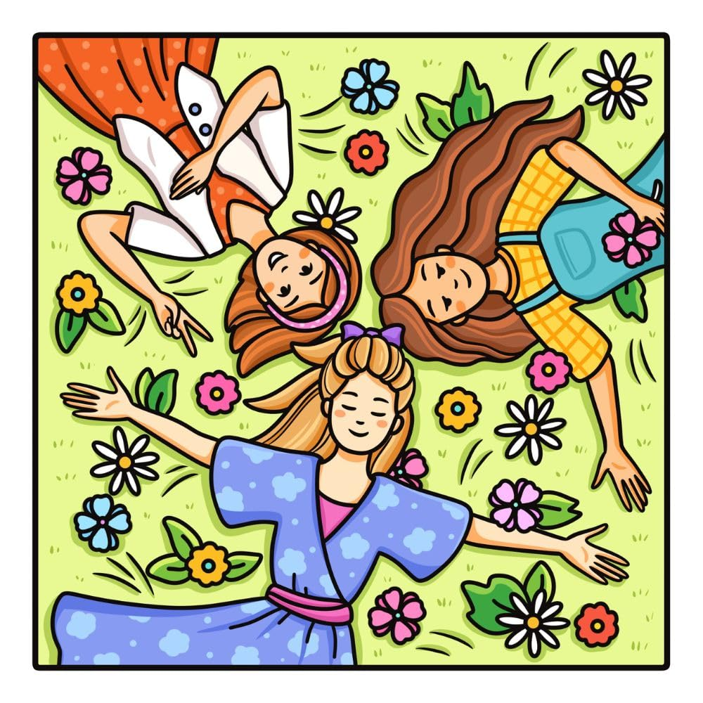 Bestie Moments: Coloring Book for Adults and Teens Featuring Cute & Girly Scenes for Relaxation image number 1