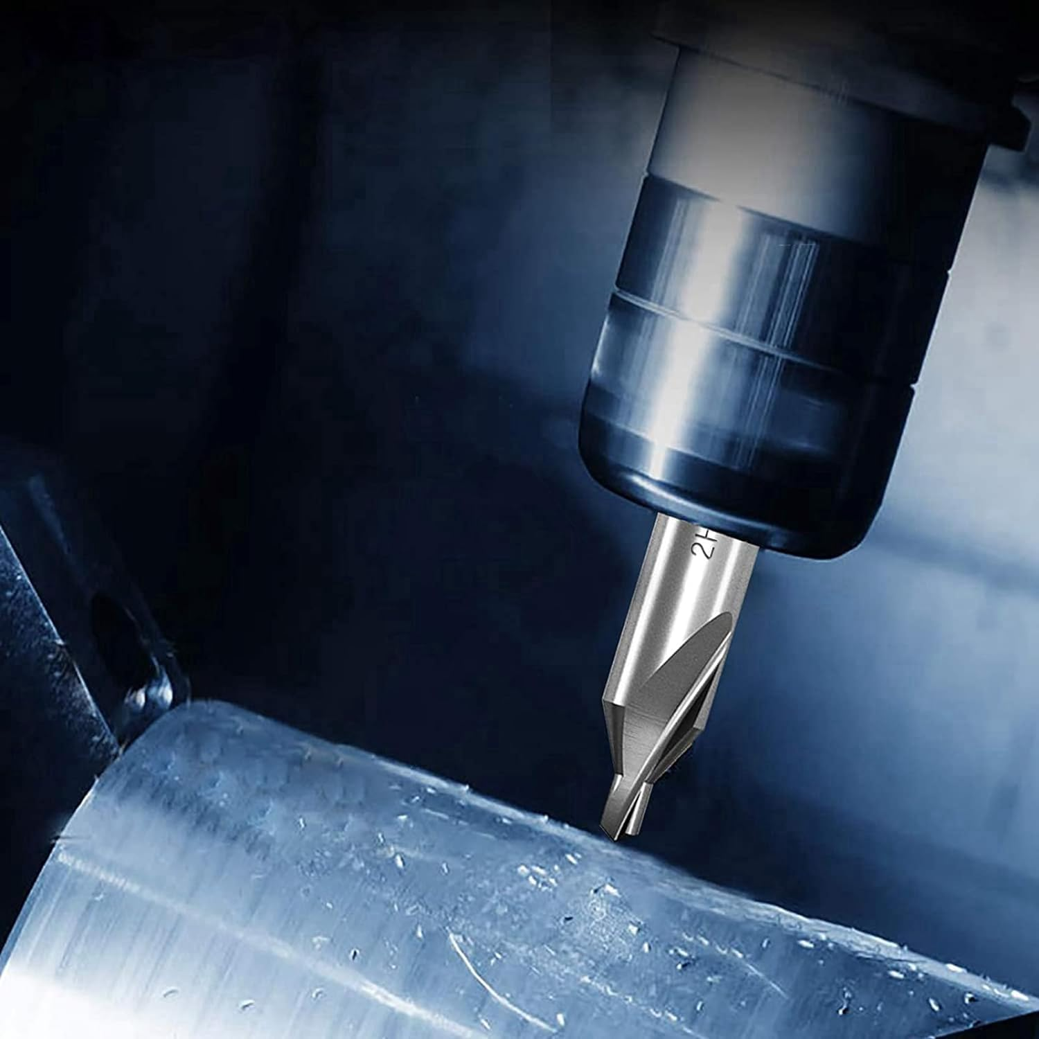 Center Drill Bits Set, 7 Pcs High Speed Steel 60-Degree Angle Center Drill Bits Kit Countersink Tools for Lathe Metalworking Size 1.0 1.5 2.0 2.5 3.0 4.0 5.0 image number 4