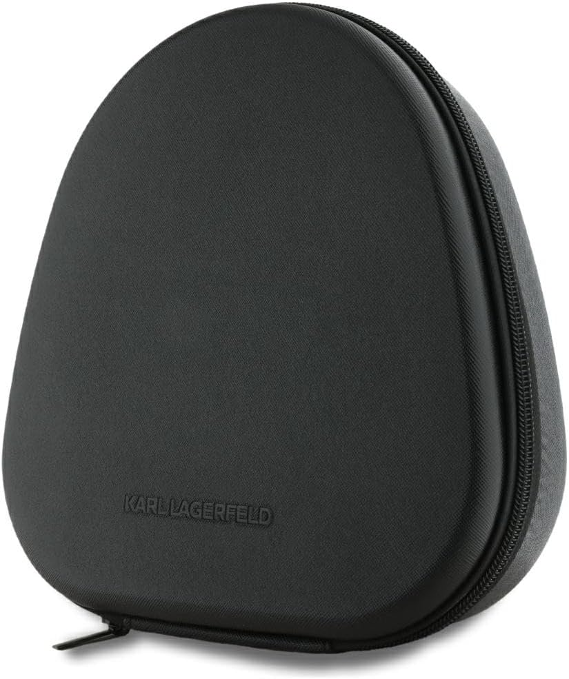 CG Mobile Karl Lagerfeld Saffiano Elongated Bluetooth ANC On-Ear Headphones (Black) image number 2