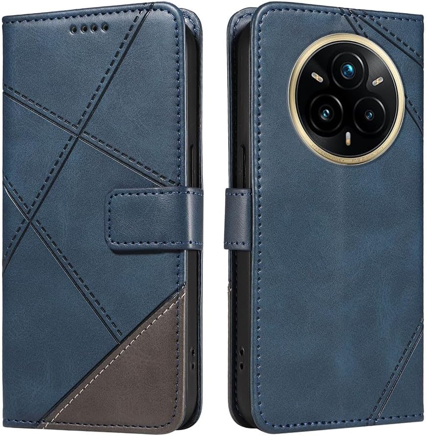 XINNI Phone Case for Samsung Galaxy A31, PU/TPU Flip Leather Shockproof Cover Magnetic Book Style Wallet, Blue
