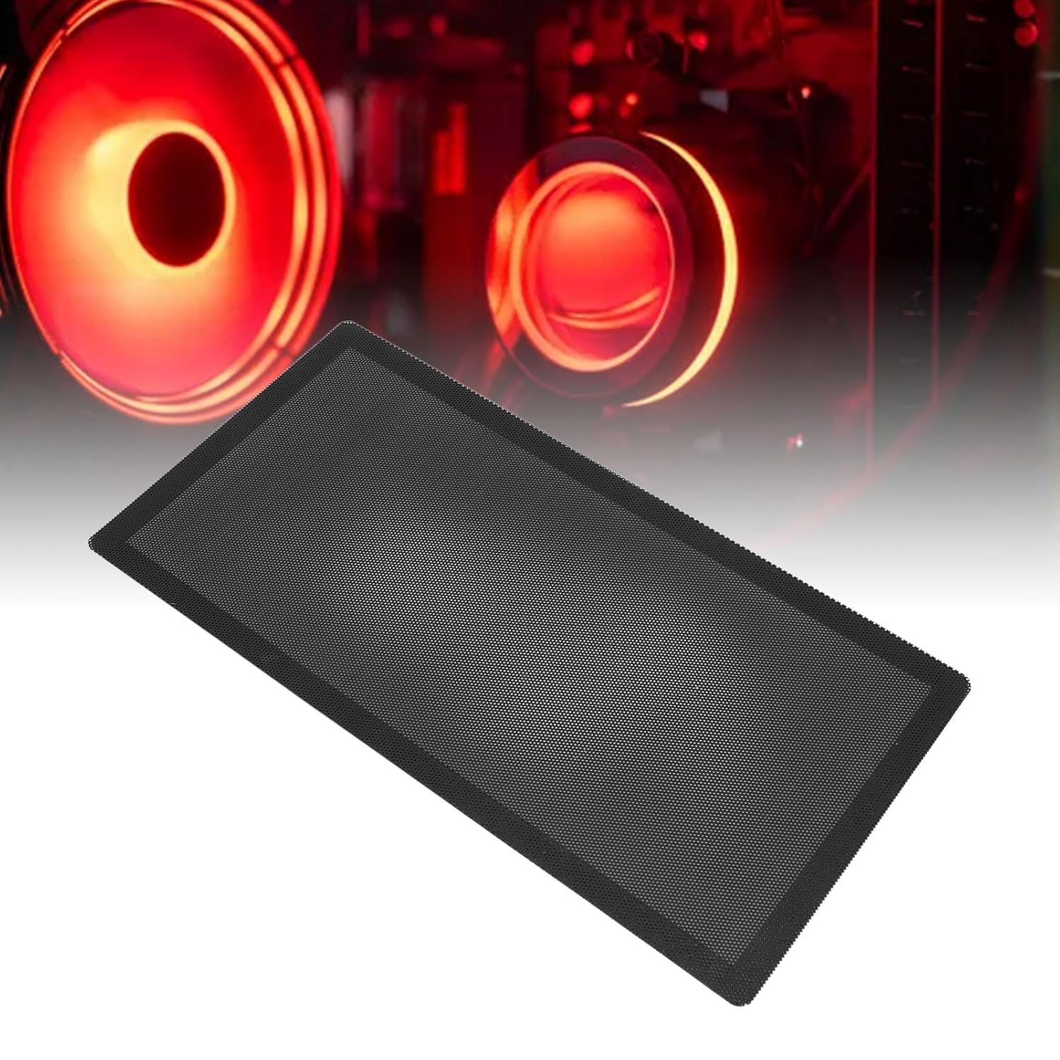 140X280Mm Fan Dust Filter Mesh, Strong Pressure Resistant Soft Magnetic PC Case Cooling Dust Filter, Improved Cooling Performance for Computer Power Supply image number 4