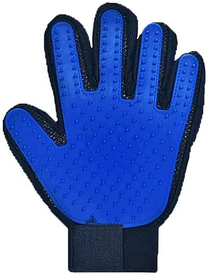 Touch Cleaning Brush Magic Glove Pet Dog Cat Massage Hair Removal Grooming Comb, Comfortable Mesh Cloth, Adjustable Velcro Strap
