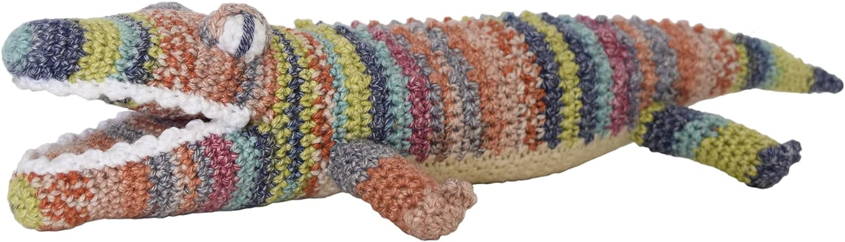 NASKA HT-19 Hand Knitting Kit, Mason the Crocodile, Tiered Color image number 2