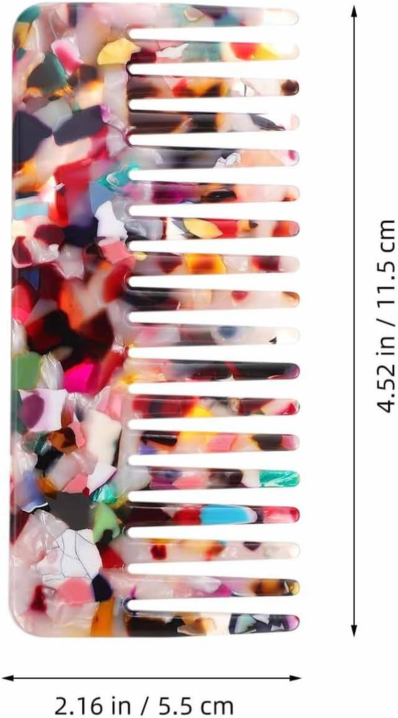 Kichvoe 1Pc Stylish Anti-Static Hair Comb Wide Tooth Detangler for Home Use for Smooth Thick Hair Comfortable Grip for Wet Dry Styling Unisex Design image number 2