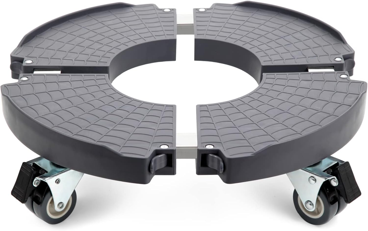 Nefish Pant Stand with Wheels Heavy Duty Plant Caddy Rolling Plant Stand Adjustable 15-21 Inches Plant Dolly Lockable Wheels for Planter Base Indoor Outdoor Large Garden Flower Pot Mover image number 4