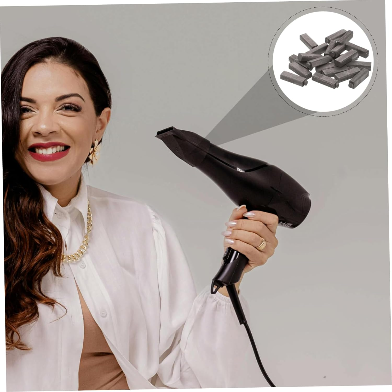 Gadpiparty 1Set Carbon Motor Brush Replacement for Hair Dryers Durable Carbon Material Wide Compatibility for Various Models Easy Installation for Stable Motor Performance 20Pcs image number 2