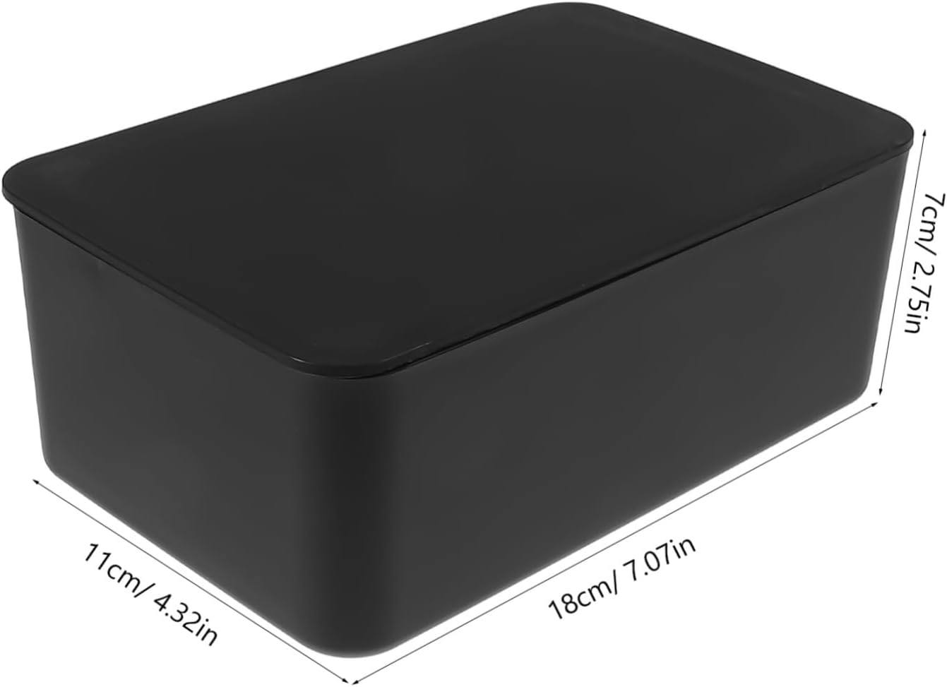 PRETYZOOM Wet Tissue Storage Box Lid, Refillable Plastic Wipes Dispenser Case, Black Wet Wipe Holder for Home, Office and Car Use image number 5