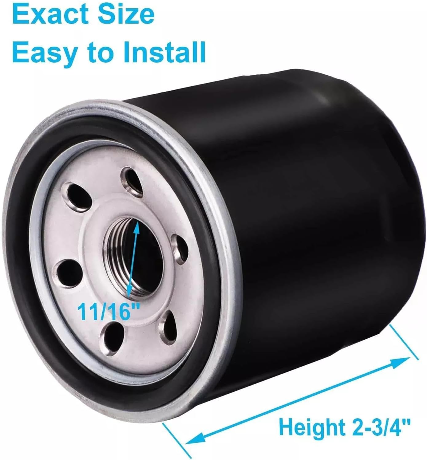 Caalii 2Packs 136-7848 Oil Filter with Fuel Filter Compatible with Toro 120-4276 127-9222 ZS SW SS MX SWX HD Timecutter Riding Mower image number 3