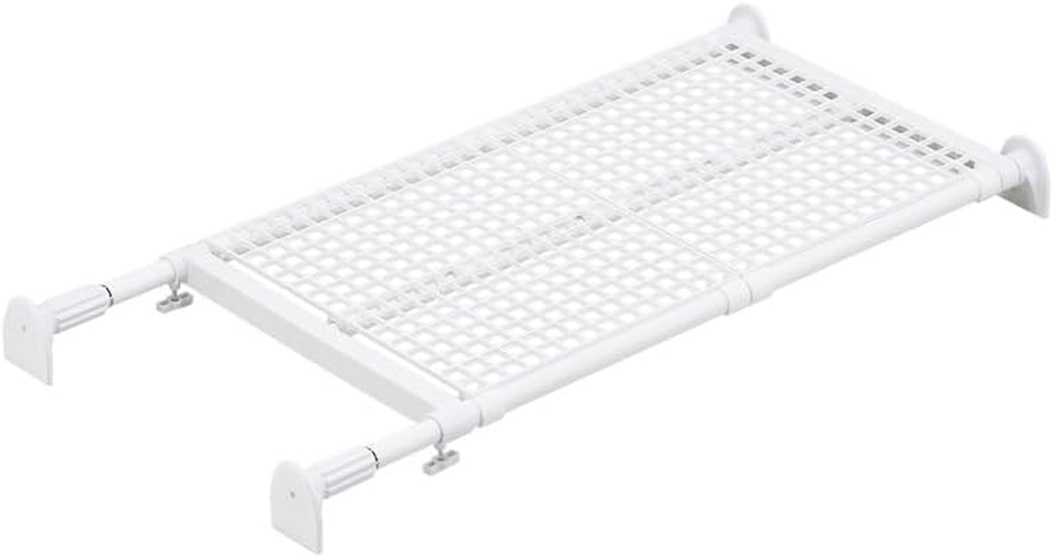 Park Lane Tension Shelf, Strong Wide Type, Mesh, White, Load Capacity 121.1-99.3 Lbs (55-45 Kg), Width 28.3-44.1 Inches (72-112 image number 2