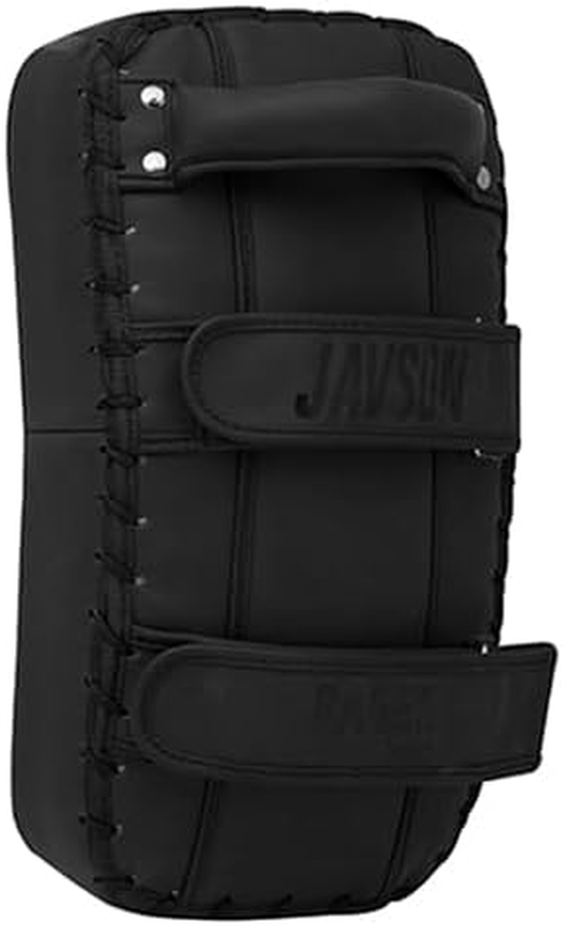 Thai Pads Artificial Leather 1 Unit Curved Shape Kick Training Shield, MMA Muay Thai Pad, Kickboxing Thai Pad for Boxing, Muay Thai, MMA, Kickboxing and Martial Arts Equipment by Javson image number 4