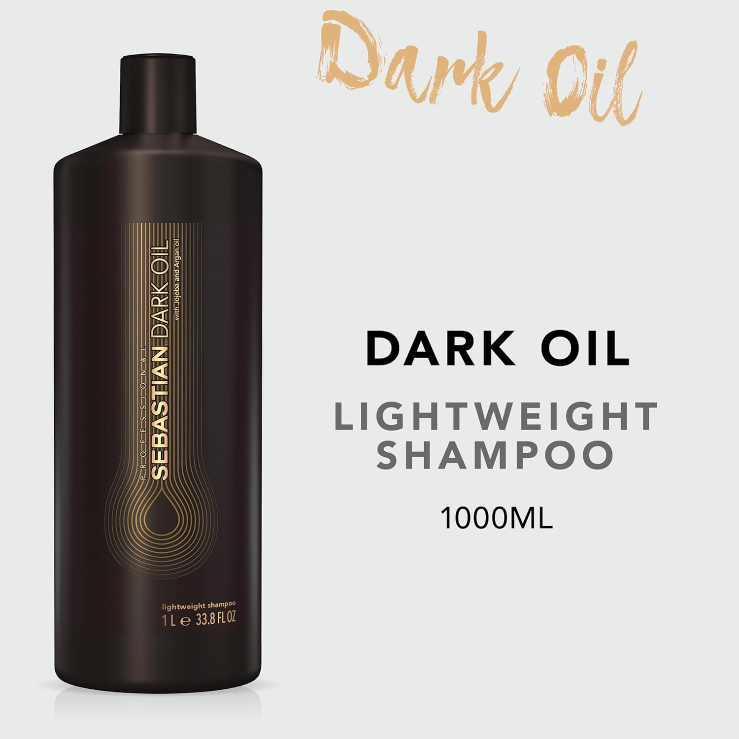 Sebastian Dark Oil Lightweight Shampoo for Unisex 33.8 Oz Shampoo image number 2