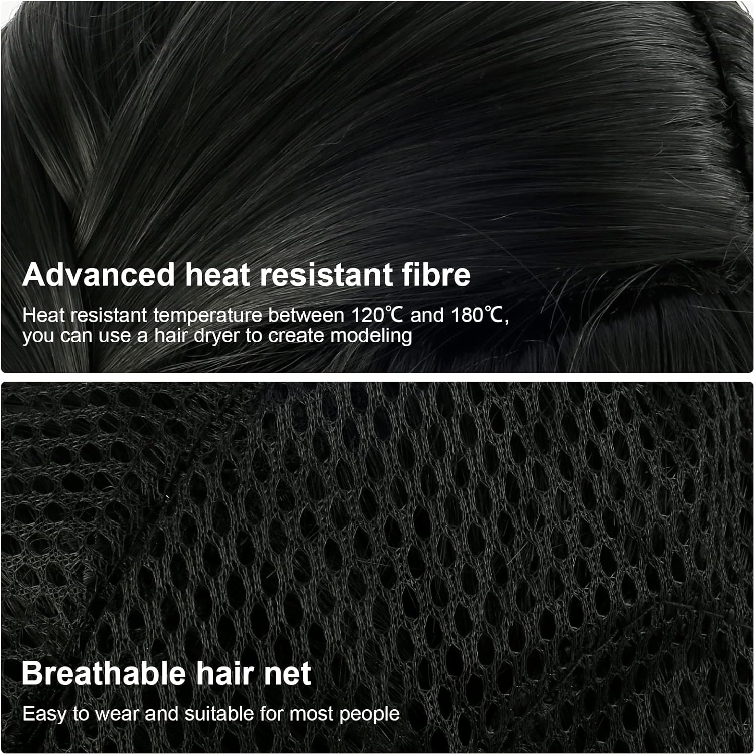 Cosplay Braided Wig Hair - Soft Wednesday Merchandise Wig Heat Resistant for Girl Kids Women Cosplay Party Costume 60Cm (A) image number 1