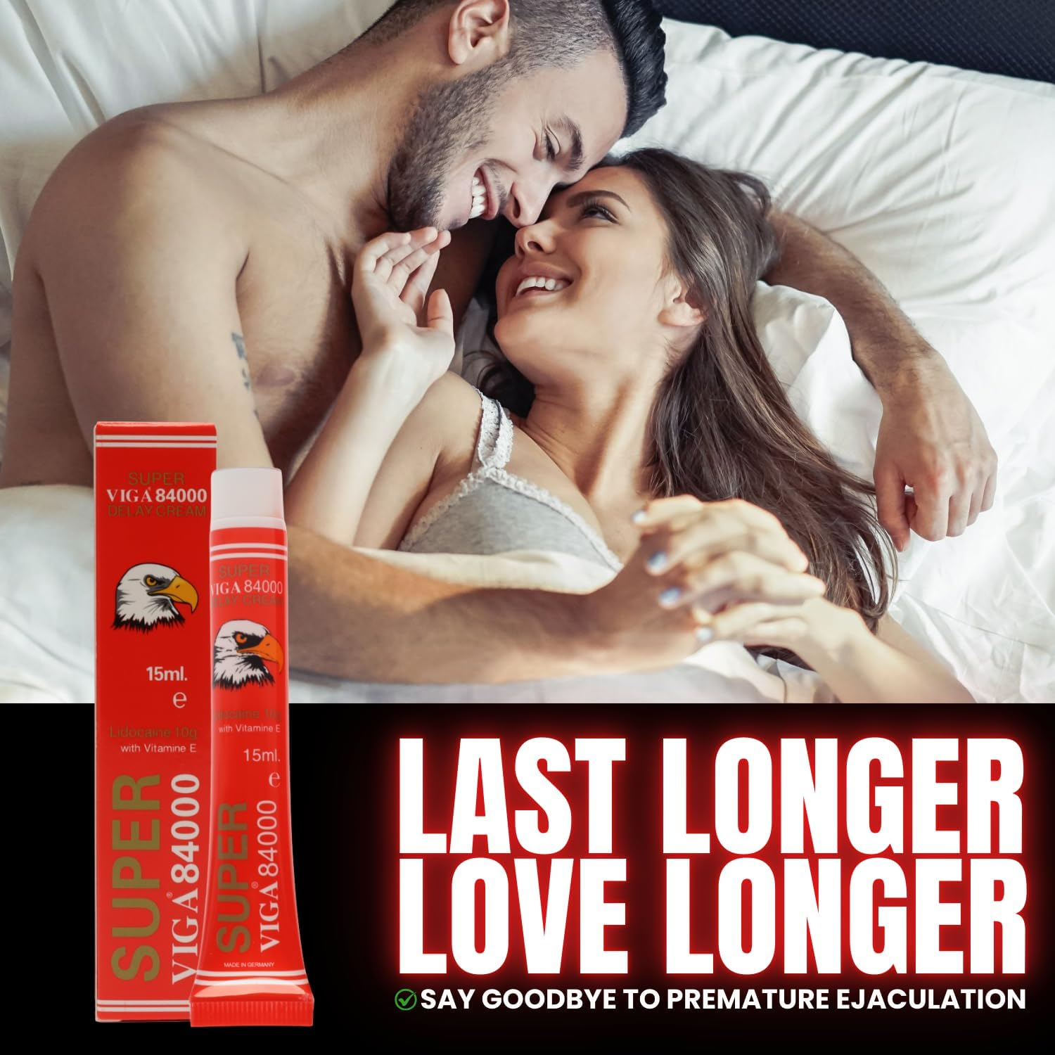 84000 Delay Cream for Men | Last Longer in Bed | 15Ml | Desensitizing Gel for Premature Ejaculation PE | Helps Prolong and Control Climax image number 5