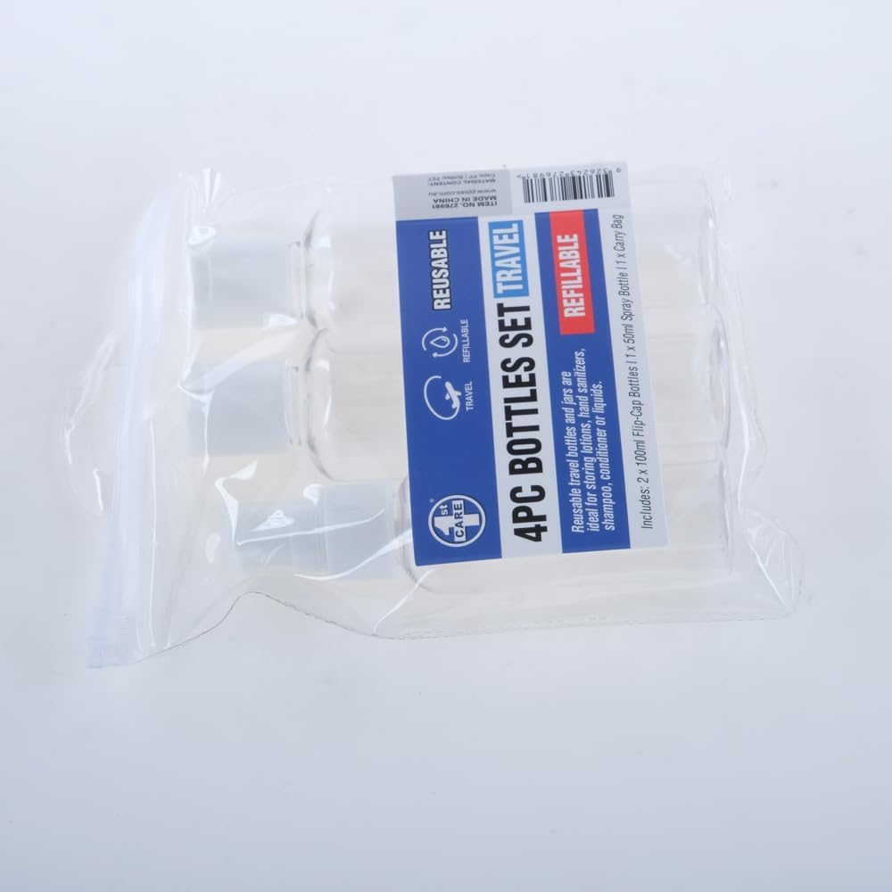1St Care Refillable Toiletry Travel Bottle (3 Pieces Set) image number 6