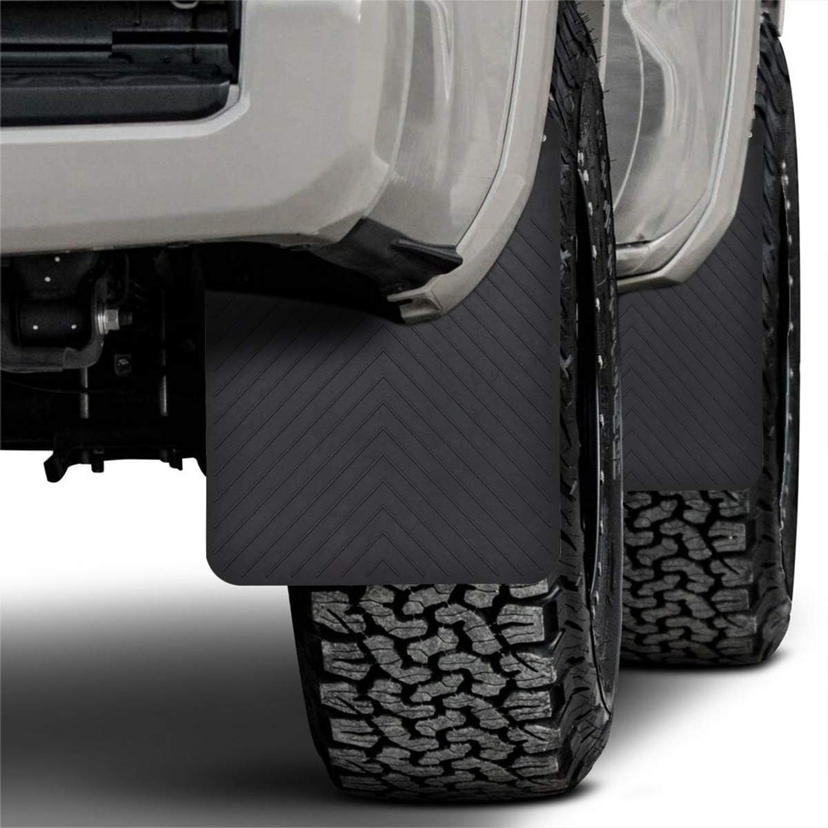 Rubber Mud Flaps Mudflap Mudguards Splash Guards Pair Truck Ute Trailer 381X305Mm (15"X12") 4Wd CARAVAN TIPPER DOG TRUCK Commercial Vehicles Dump Truck Semi Truck image number 3