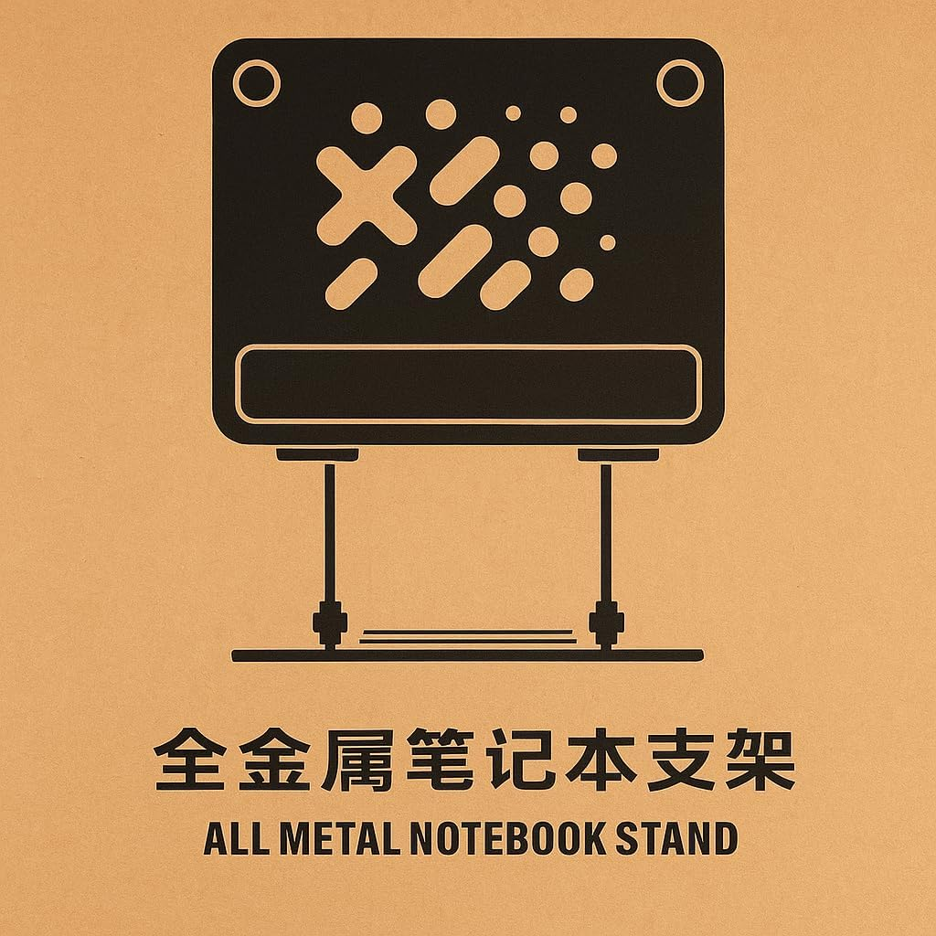 Gadget Garage, 10-17.3 Inch Laptop Stand, 360&deg; Rotatory, Height Adjustable to 30Cm, Metal, Foldable, Anti-Slip Base image number 1