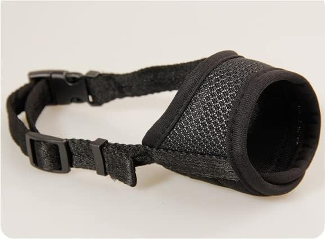 Mesh Dog Muzzle That Allows Drinking and Eating with Breathable Adjustable Loop Durable Pets Muzzle Prevent for Barking, Biting, Chewing (S)