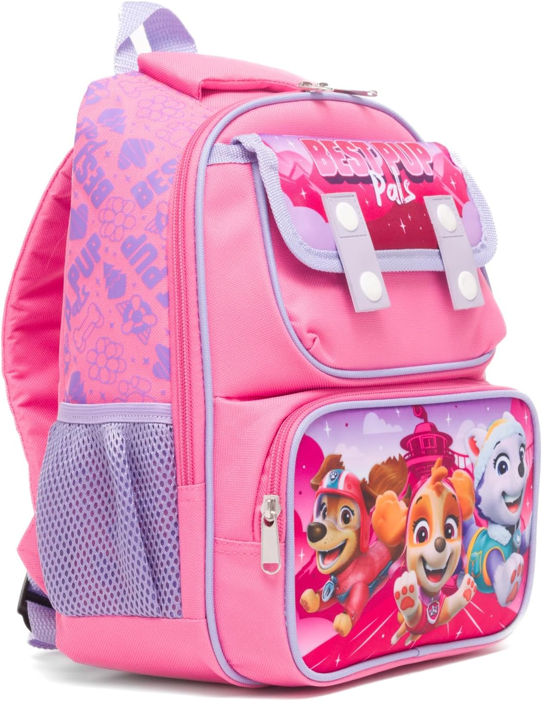 Ruz - Paw Patrol 12 Inch Pre-School Backpack with Padded Back and Adjustable Straps, Pink, Medium, Backpack image number 2