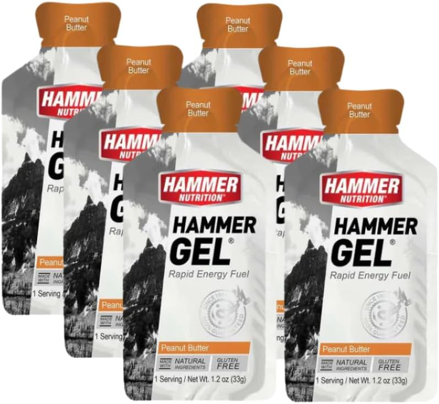 Hammer Nutrition - Energy Gels - Peanut Butter(Pack of 6)