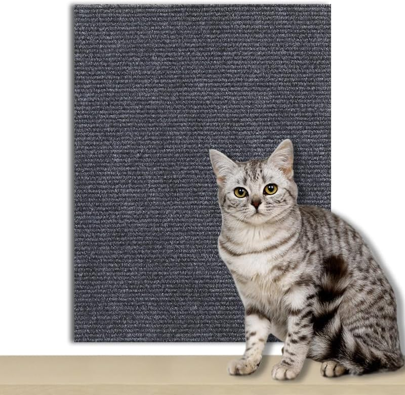 Cat Scratch Furniture Protector, 40&times;200 Cm/15.75&times;78.74 Inch Large Cat Couch Protector, Cat Scratching Mat Furniture Protectors from Cats Scratch DIY Self-Adhesive Climbing Cat Scratcher (Grey)