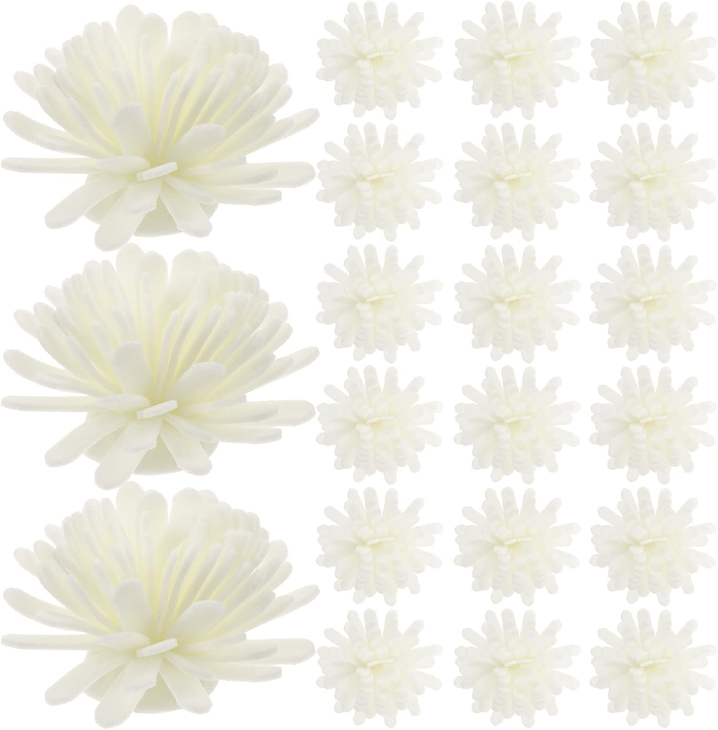 LALAFINA 100Pcs Simulated Chrysanthemum Aromatherapy Flower Essential Oil Diffuser Accessories image number 2