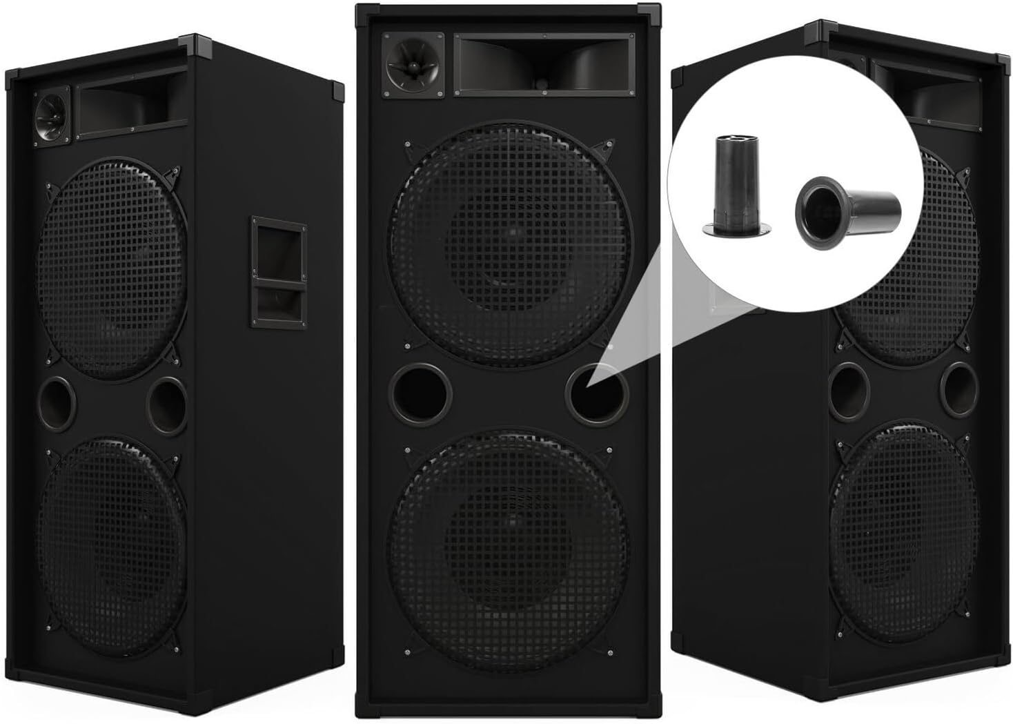 HOMSFOU 8Pcs Speaker Port Tubes for Woofer Box Bass Reflex Subwoofer Cabinet Audio Speaker Accessories with Easy Installation and Noise-Reducing Polished Surface for DIY Sound Projects image number 3