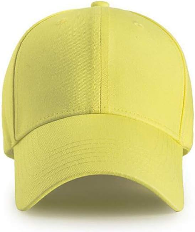 Yizhichu19900502 Men Women Plain Cotton Structured Baseball Cap Adjustable Strapback 6 Panel Hat - Camel image number 2